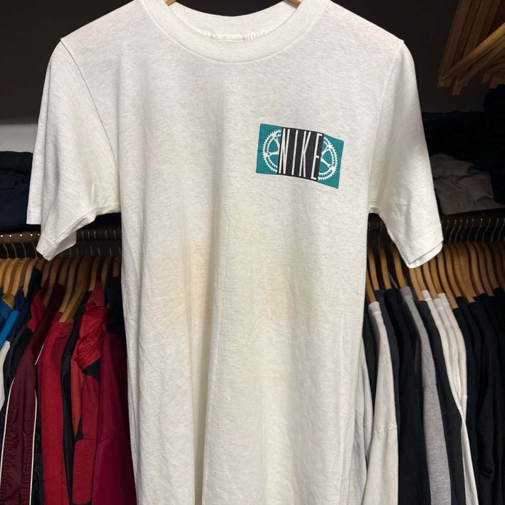 Vintage 90s Nike Tour Cycling Graphic T-Shirt Made in USA